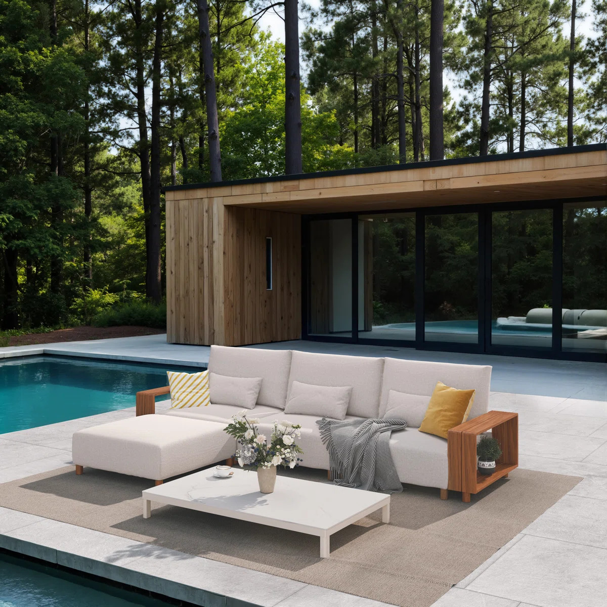 Yanali 5-Piece Aluminum Patio Conversation Set | Wayfair North America