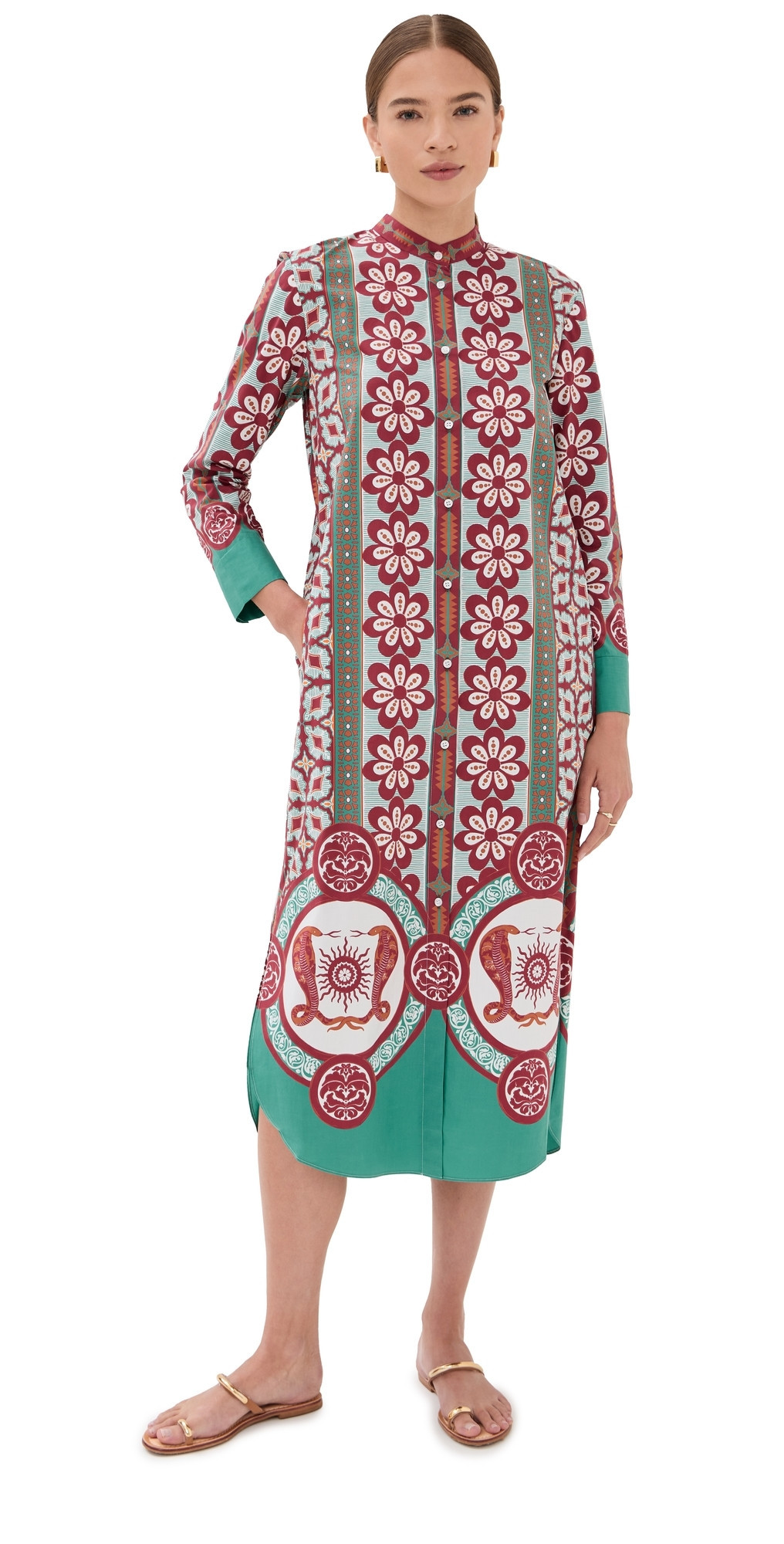 La DoubleJ Sundowner Tunic Dress Pagoda Placee S | Shopbop