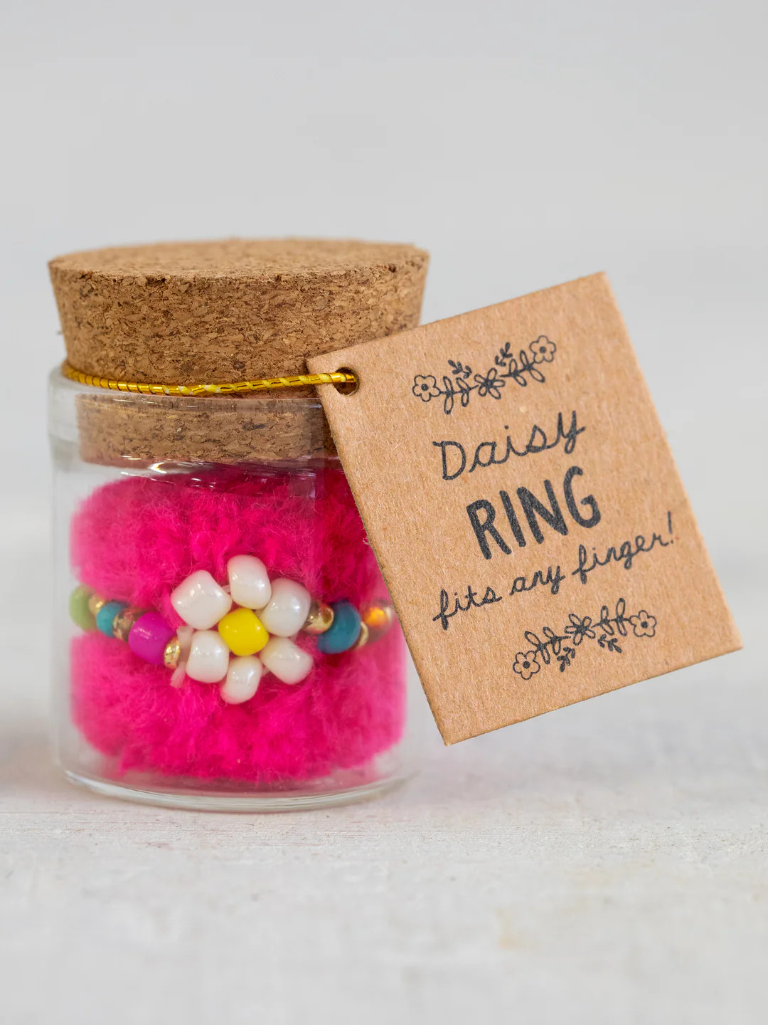 Beaded Daisy Ring - Rainbow | Natural Life