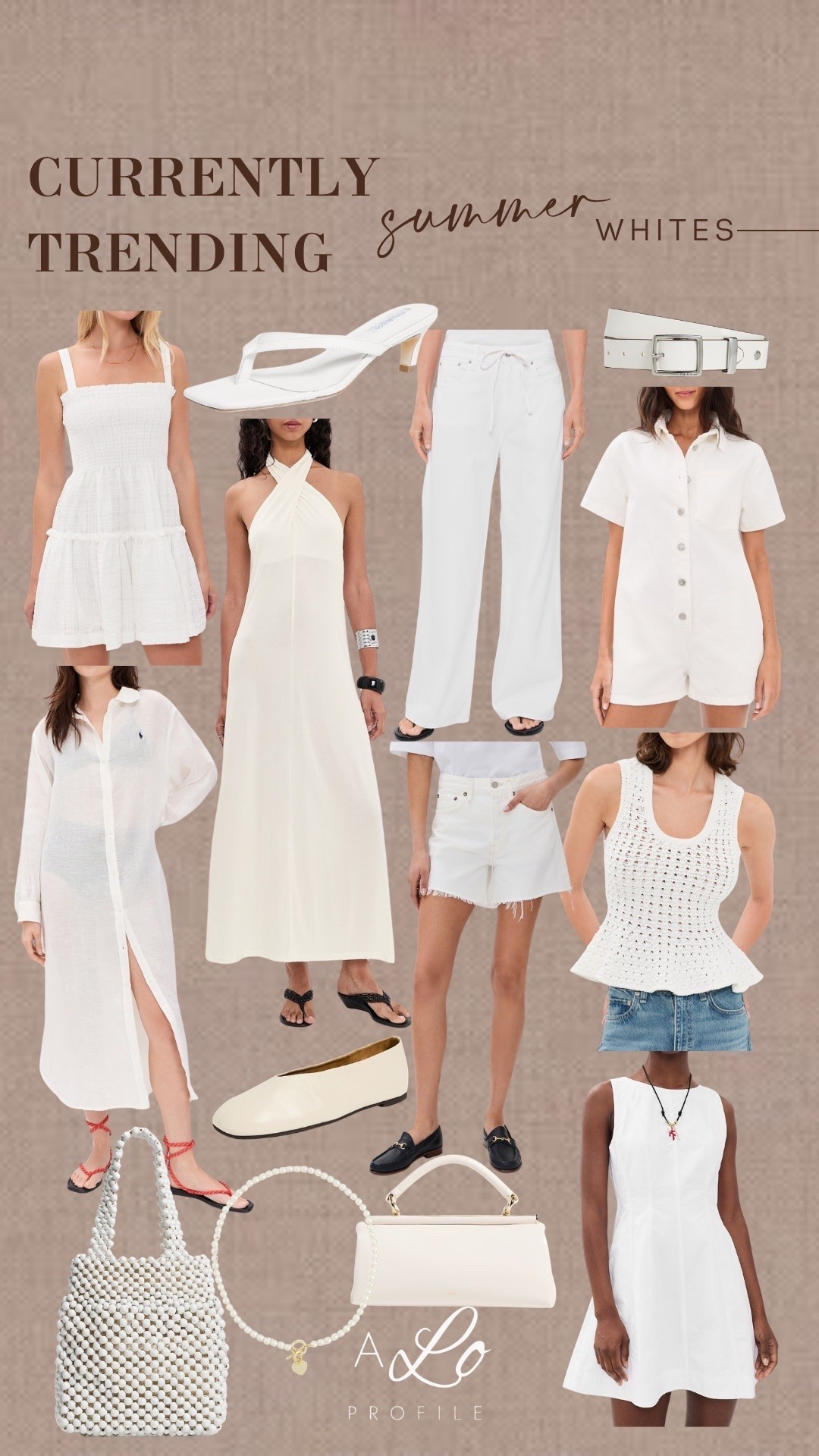 Currently Trending: Summer Whites // Shopbop, summer outfit, summer fashion, summer dress, summer style, vacation outfit, vacay style, summer outfit inspo, Shopbop fashion