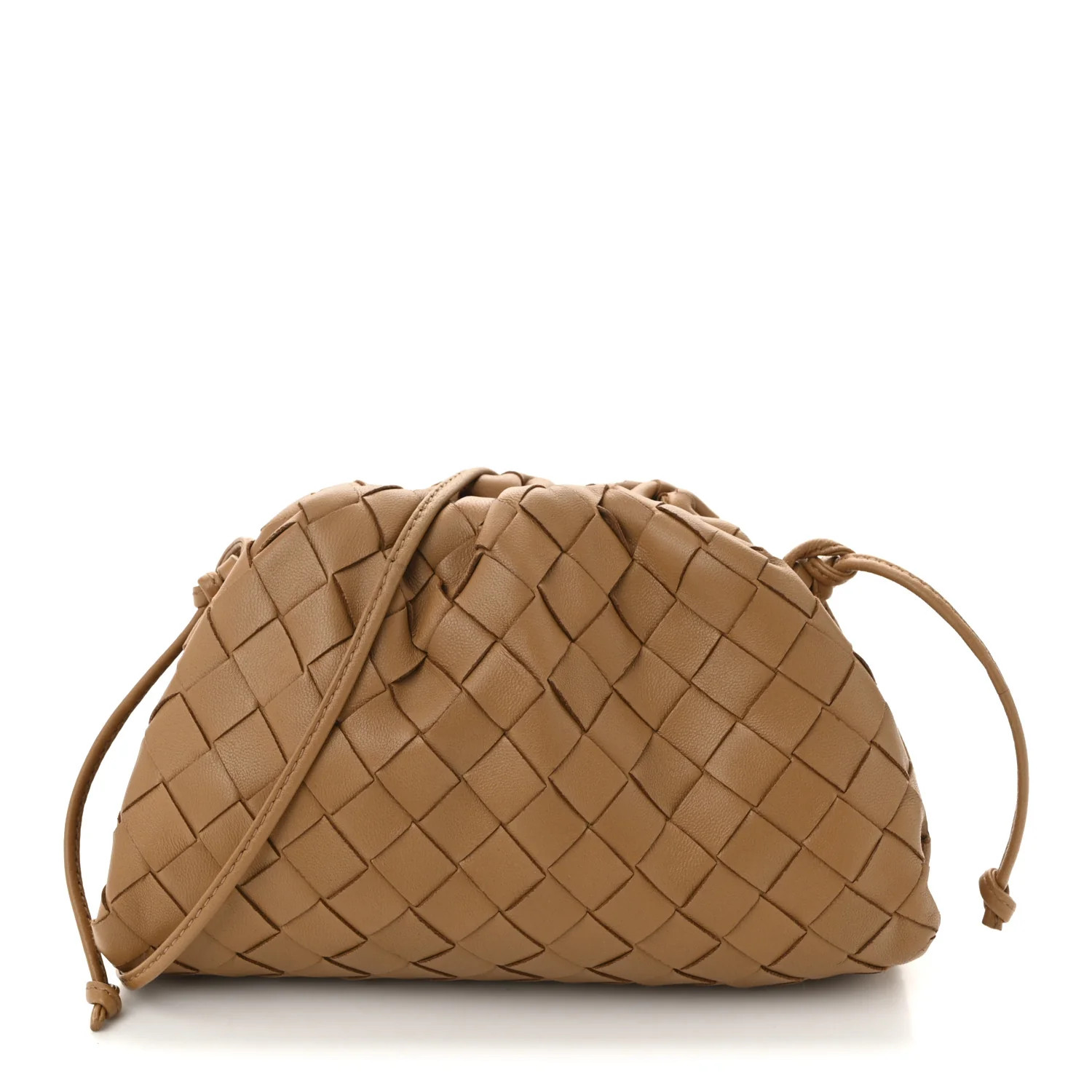 Nappa Intrecciato The Mini Pouch Carmel | FASHIONPHILE (US)