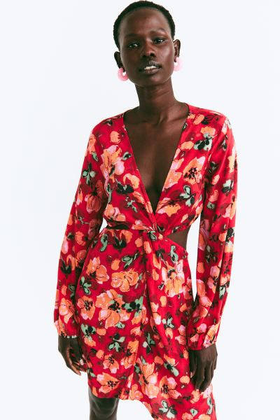 Robe découpée avec détail noué | H&M (FR, IT, ES, PT, BE)