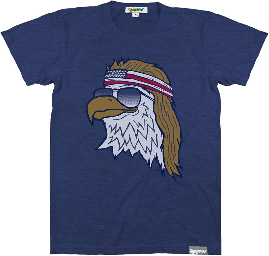 Tipsy Elves Men's Patriotic Graphic Tees for 4th of July - USA American Flag Shirts for Guys | Amazon (US)