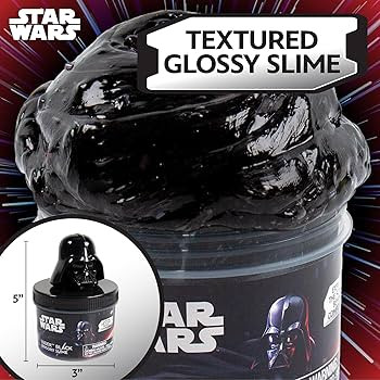 STAR WARS Vader Black Slime, 8 oz Galaxy Slime, Pre-Made Darth Vader Slime, Party Favors for Kids... | Amazon (US)