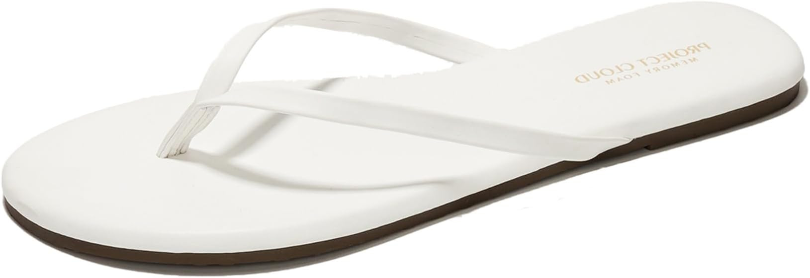 Leather Womens Sandals & Flip flops for Women - Non-Slip Sandals Women Summer Slippers Beach Esse... | Amazon (US)