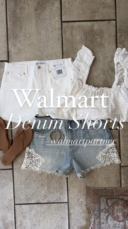 #walmartpartner Like and comment “DENIM SHORTS” to have all links sent directly to your messages. These @walmartfashion @walmart shorts are so nice. $19 available in 4 washes, very comfortable, high rise and plenty of length. Top and bracelets also linked ✨💕
.
#walmart #walmartmusthaves #walmartpartner walmartfashion #walmartfinds #denimshorts #casualoutdit #summeroutfit #summerstyle 

#LTKSaleAlert #LTKStyleTip #LTKFindsUnder50