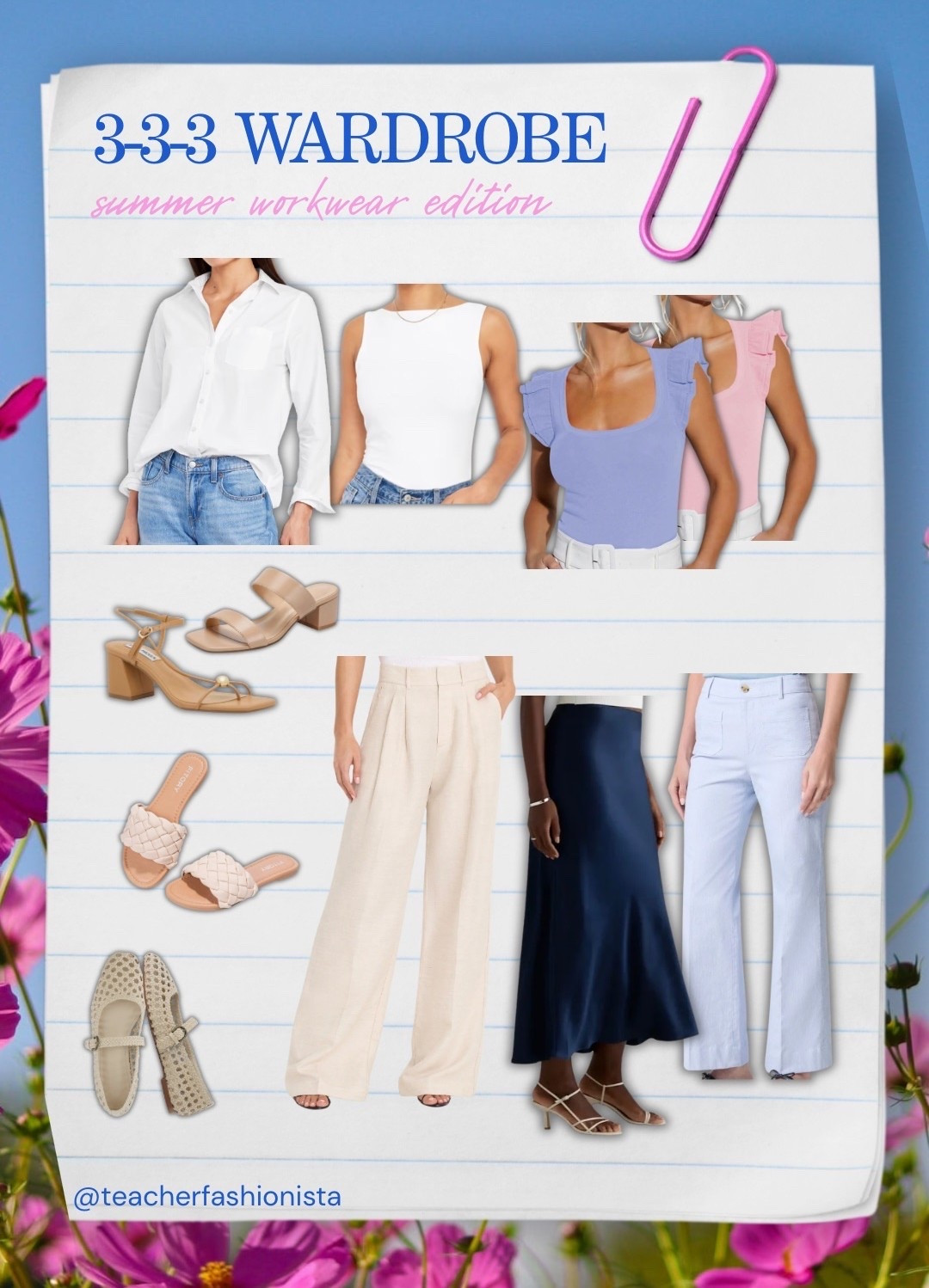 3-3-3 Wardrobe Method: “Summer workwear”

#LTKSeasonal #LTKWorkwear #LTKSaleAlert