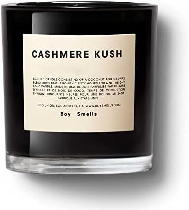 Cashmere Boy Smells Candle | 50 Hour Long Burn | Coconut & Beeswax Blend | Luxury Scented Candles... | Amazon (US)