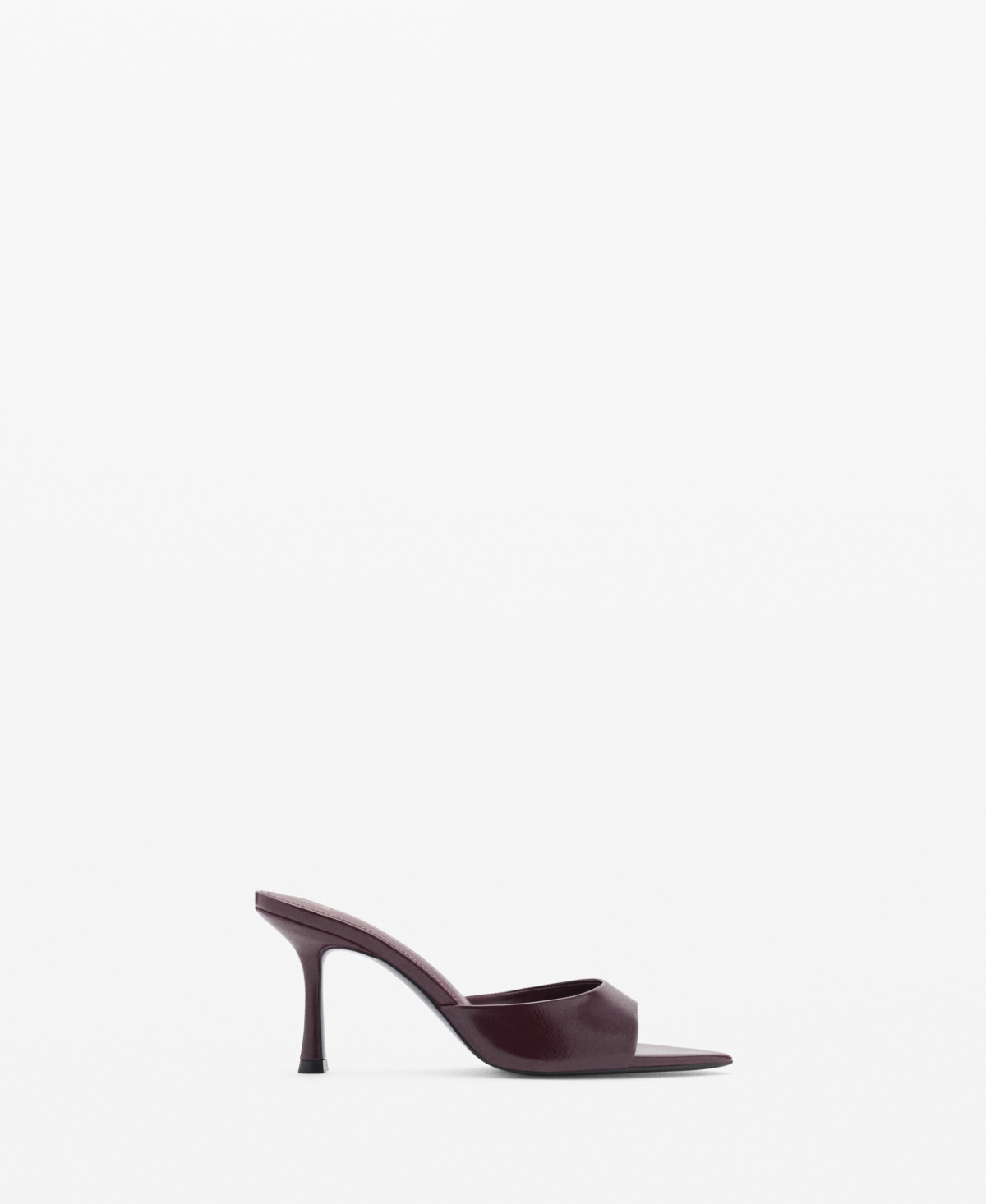Mango Women's Pointed-Heel Sandals - Burgundy | Macy's