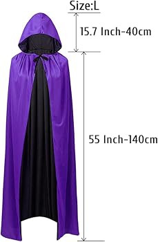 HomeMall Unisex Halloween Reversible Hooded Cloak, Vampire Witch Capes Magician Costume for Hallo... | Amazon (US)