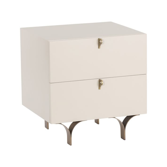 Split Leg 2-Drawer Nightstand | West Elm (US)