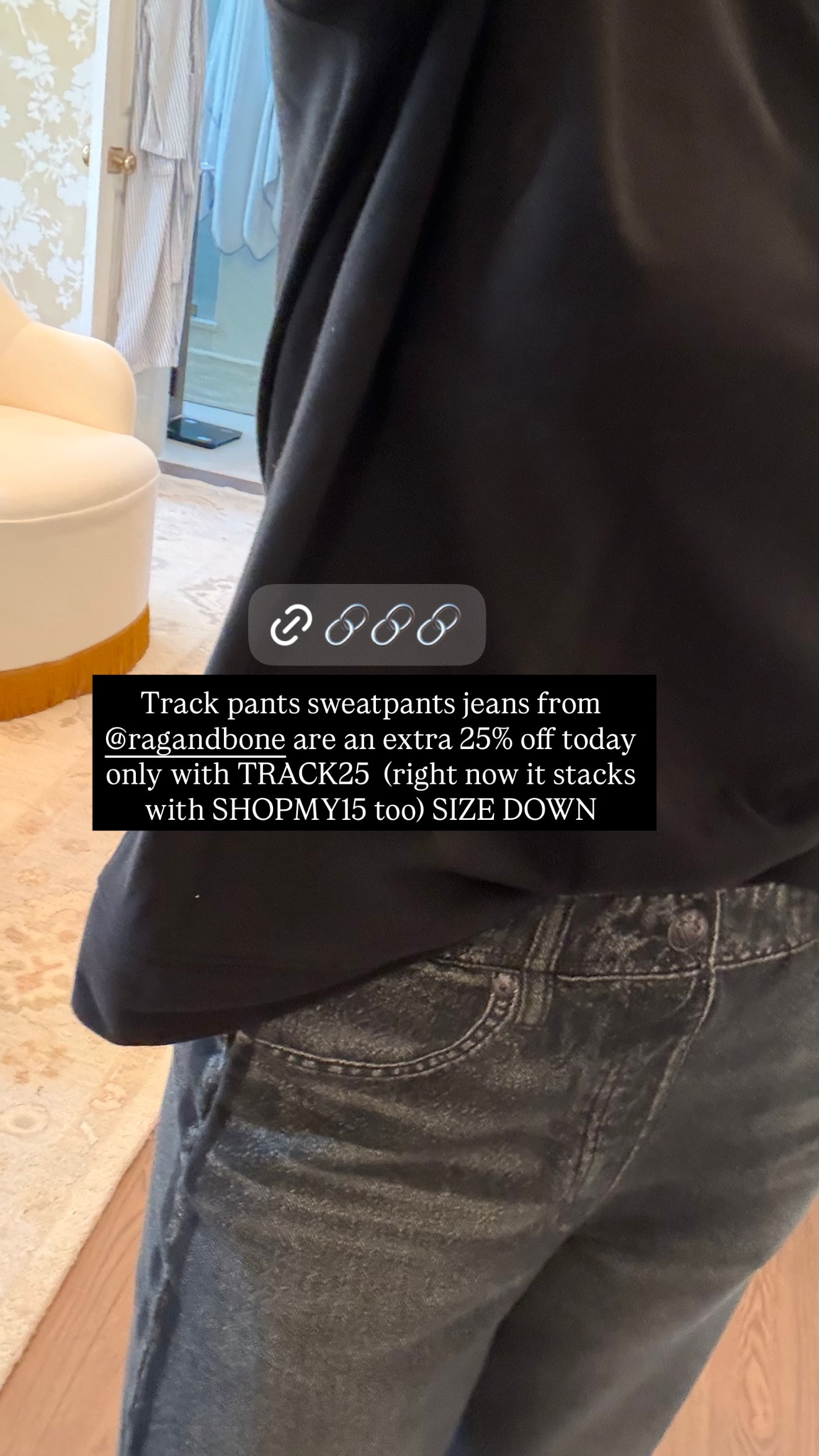 These track pant sweatpants are on sale for 25% off today! 

 