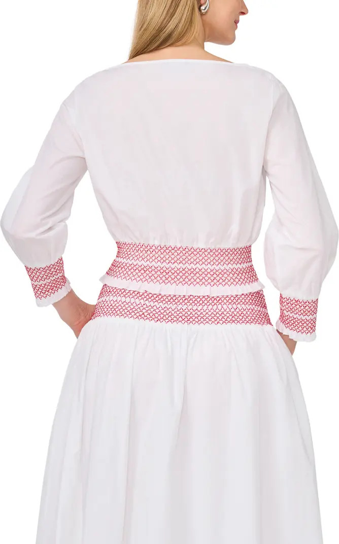 1.STATE Smocked Waist Midi Skirt | Nordstromrack | Nordstrom Rack