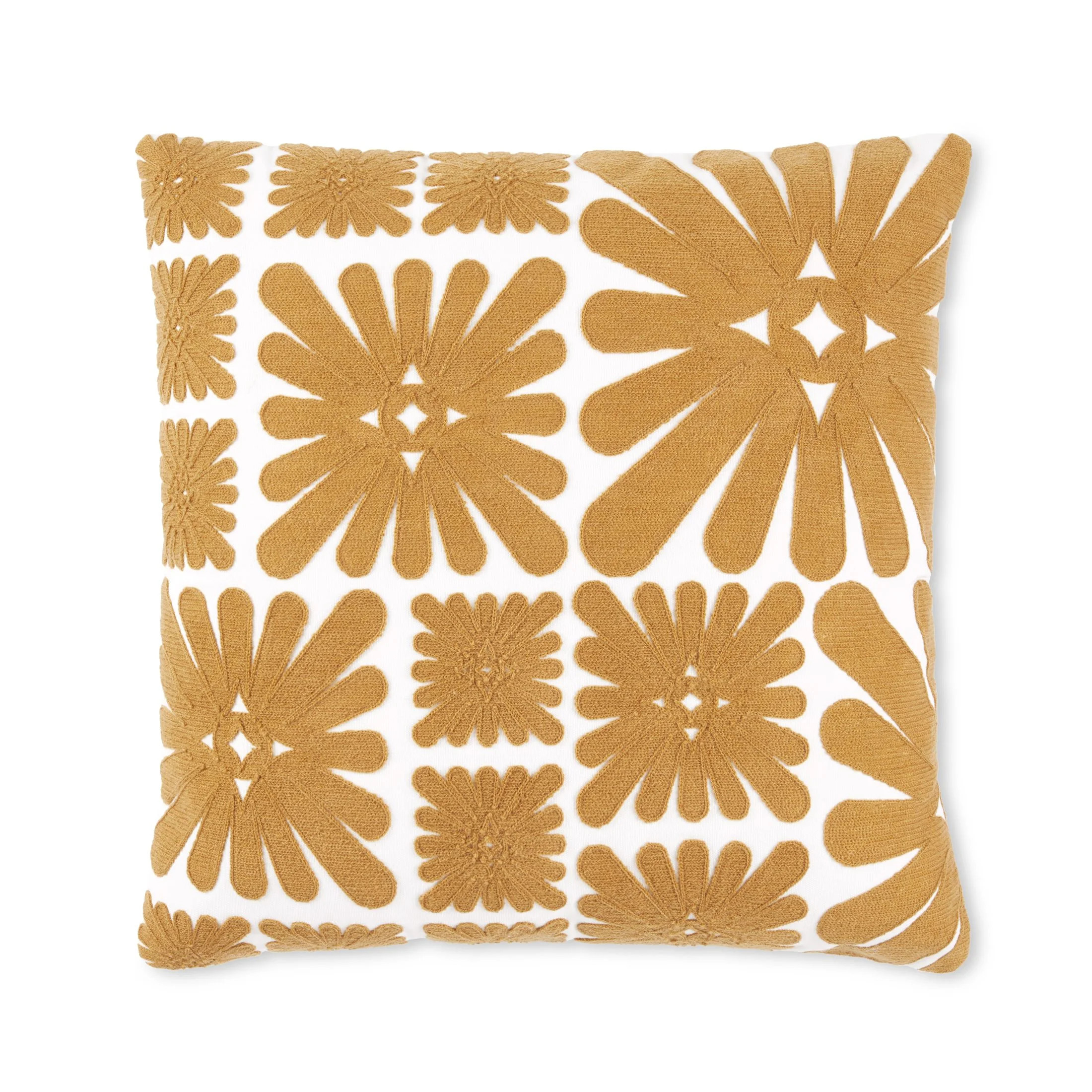 Wanda June Home Vintage Country Floral Pillow by Miranda Lambert, Yellow, 20"x20" | Walmart (US)