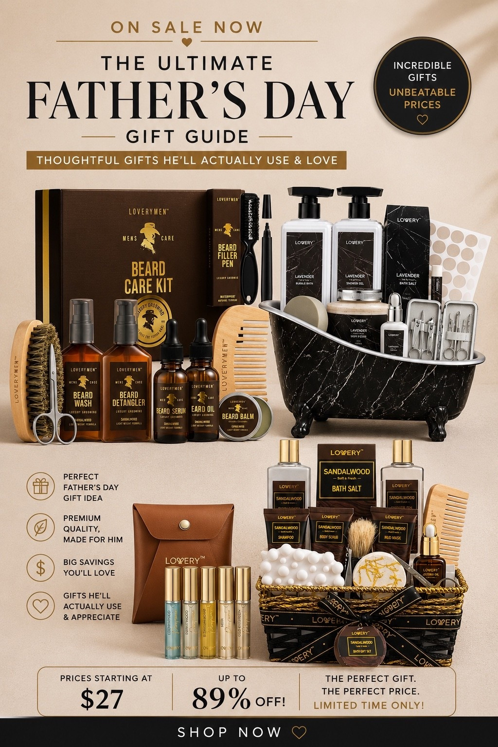 Father’s Day gifting but make it luxe ✨
Found the BEST men’s gift ideas on major sale right now — from spa/self-care sets to beard kits + travel cologne sets 🤎
Perfect for husbands, dads, grandpas, brothers or literally any guy that’s impossible to shop for.

Linked all my favorites in LTK before they sell out 🛍️ #LTKMens #FathersDayGifts #GiftIdeasForHim #MensGiftGuide #LTKSaleAlert #GiltFinds #LuxuryForLess #MensSelfCare #GiftGuide #LTKUnder50

#LTKMens #LTKBeauty #LTKOver40
