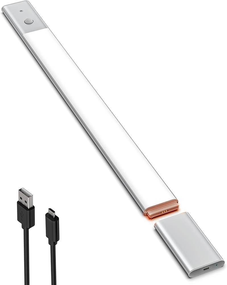 EZVALO Under Cabinet Lights Closet Lights,48 LED Motion Sensor Light Indoor 5000K Wireless Rechar... | Amazon (US)