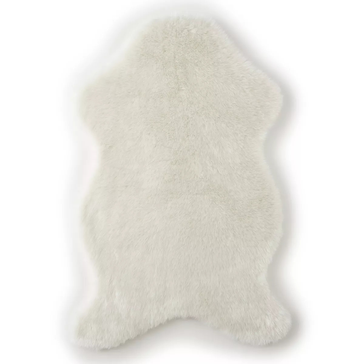 Faux Fur Shaped Throw - Cream - Levtex Baby | Target