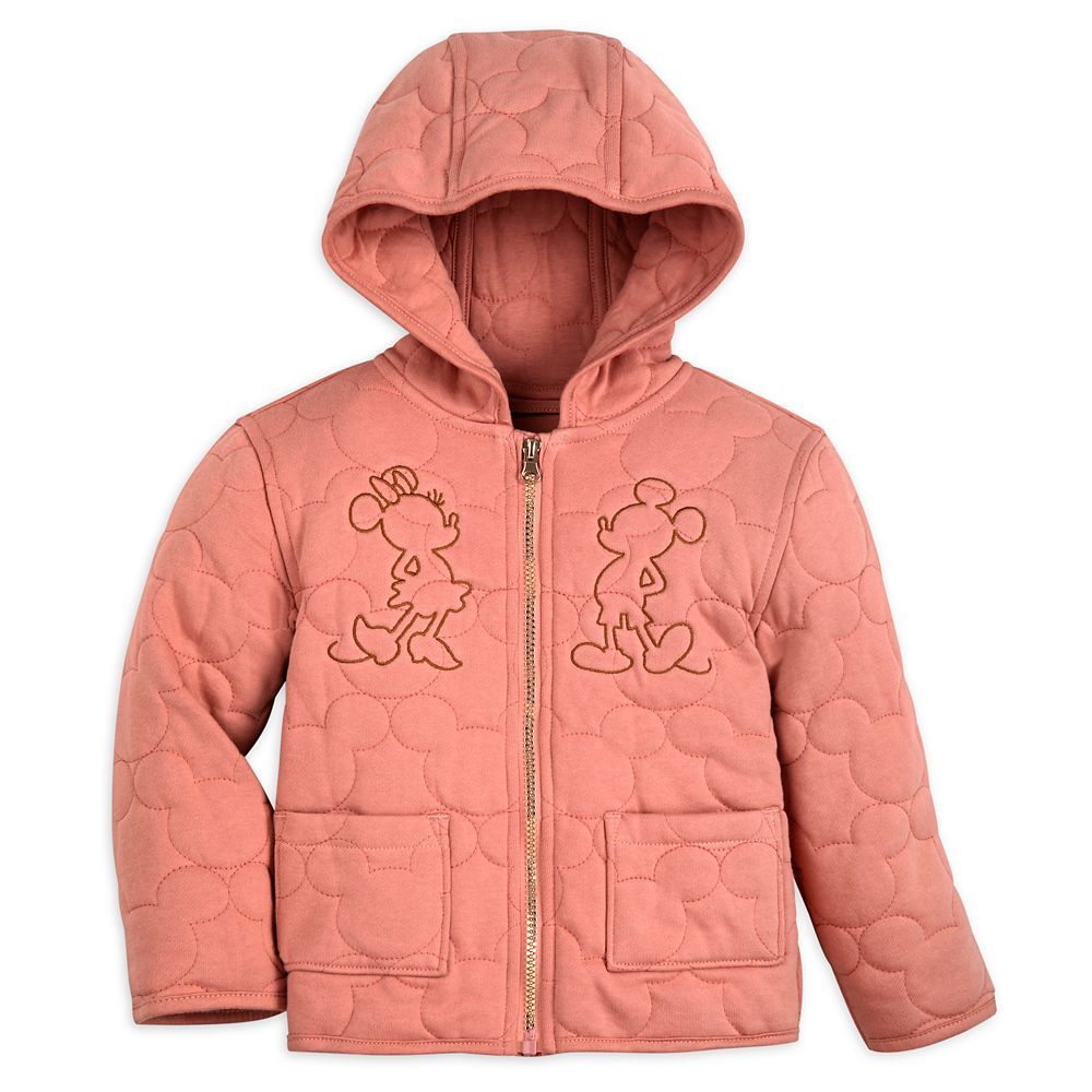 Mickey and Minnie Mouse Quilted Hooded Jacket for Kids | Disney Store