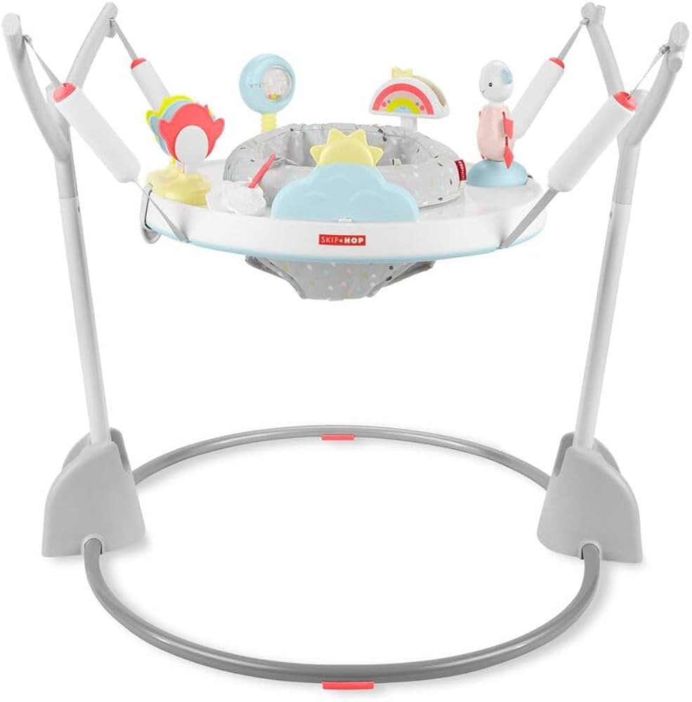Skip Hop Baby Activity Play Bouncer for Baby Ages 4m+ Silver Lining Cloud, Foldable | Amazon (US)