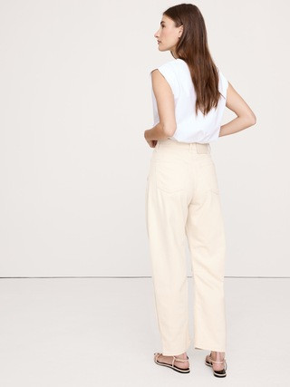 High-Rise Relaxed Barrel Ankle Jean | Banana Republic (US)