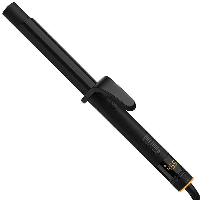 Hot Tools Pro Artist Black Gold Digital Salon Hair Curling Iron | Long-Lasting Full Curls and Def... | Amazon (US)