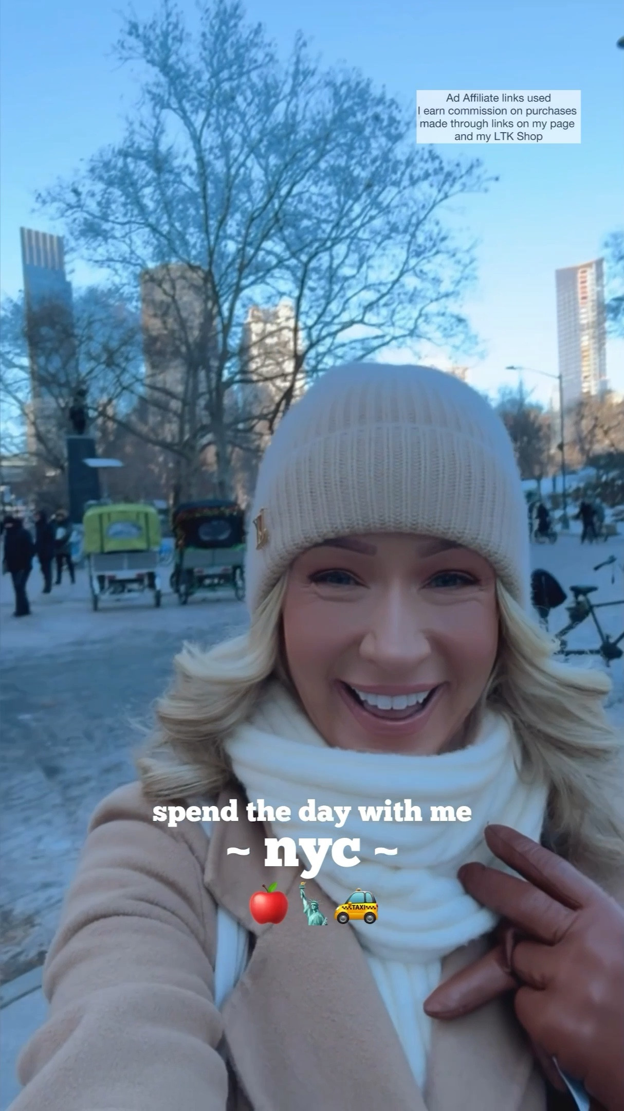 Spend the day with me in New York City!🍎🗽🚕 (*everything I’m wearing here is older/no longer available, linking alternatives below!💗💗)