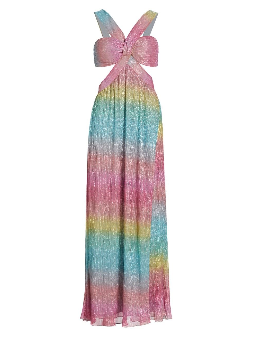 Metallic Rainbow Cut-Out Gown | Saks Fifth Avenue