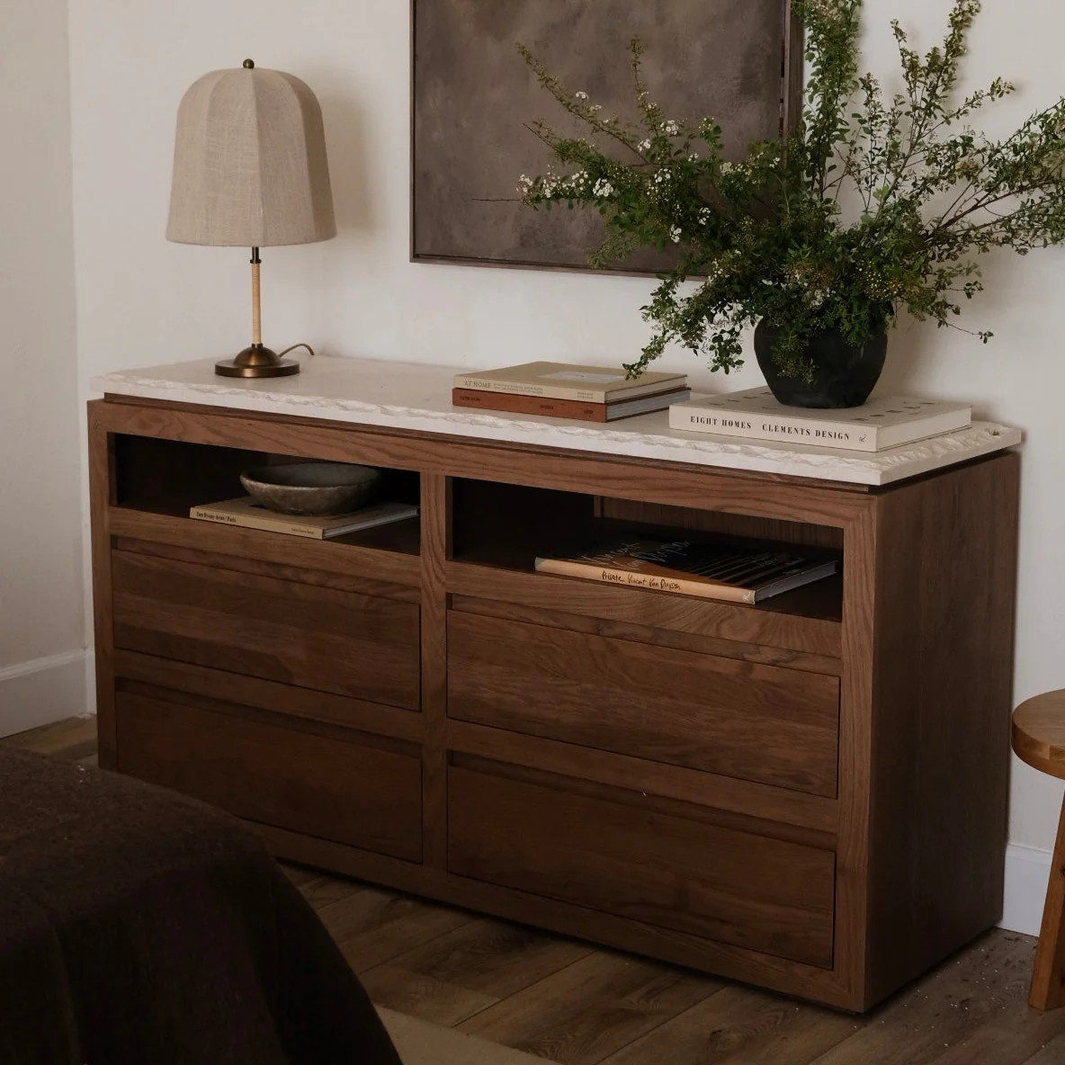 Sofita Marble Dresser - Mocha | House of Leon