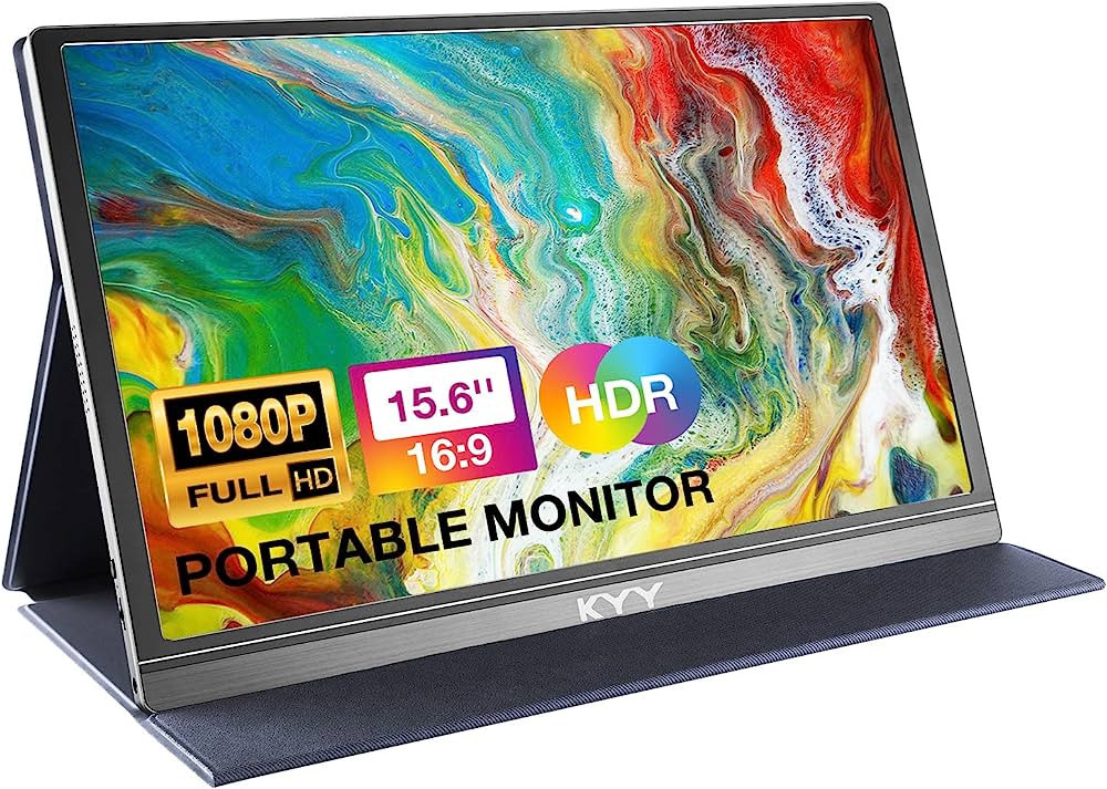 KYY Portable Monitor 15.6inch 1080P FHD USB-C Laptop Monitor HDMI Computer Display HDR IPS Gaming... | Amazon (US)