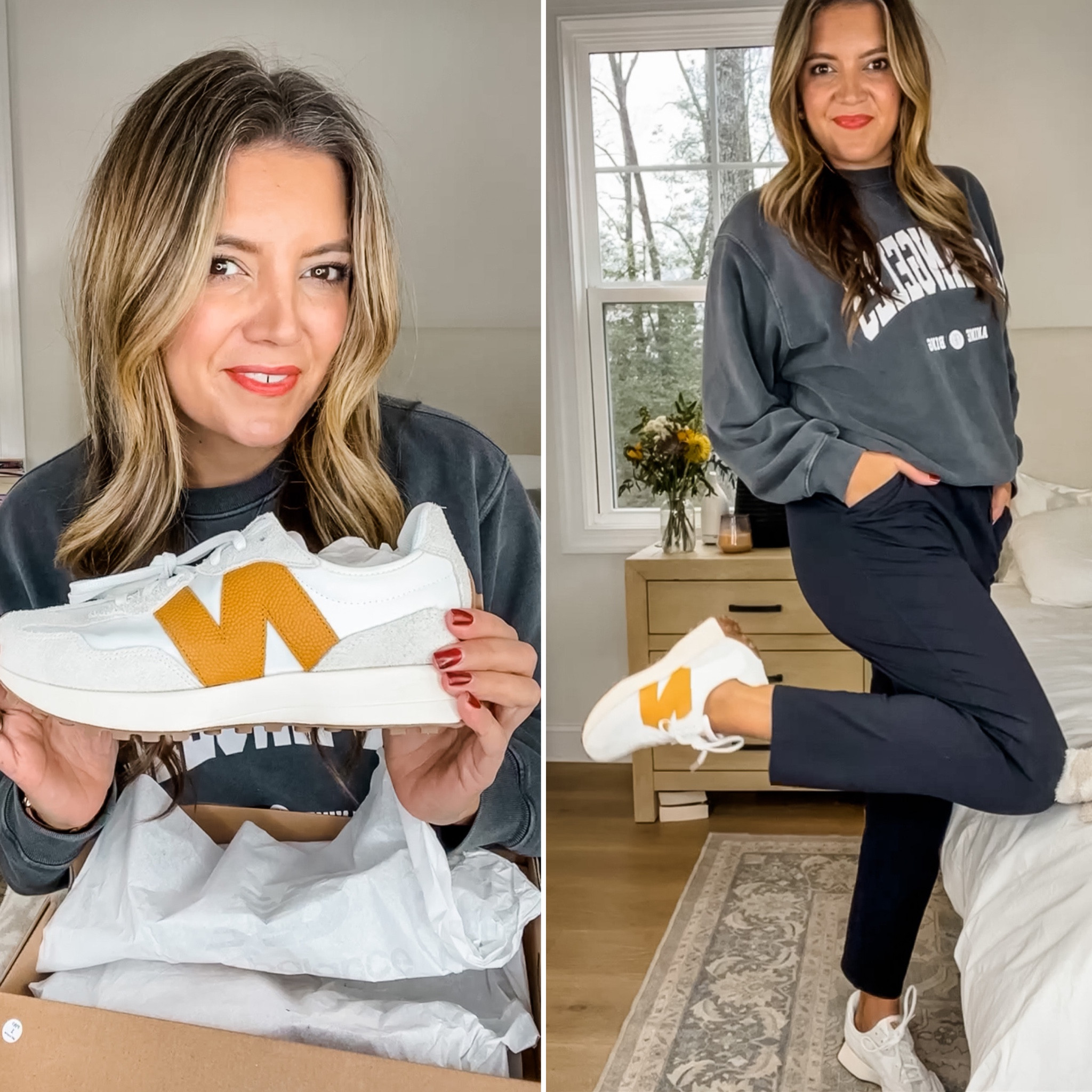 New New Balance sneakers! These continue to sell out! So comfy and perfect for all day wear! TTS! 