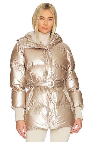 Toast Society Luna Puffer Jacket in Gold Metalic from Revolve.com | Revolve Clothing (Global)