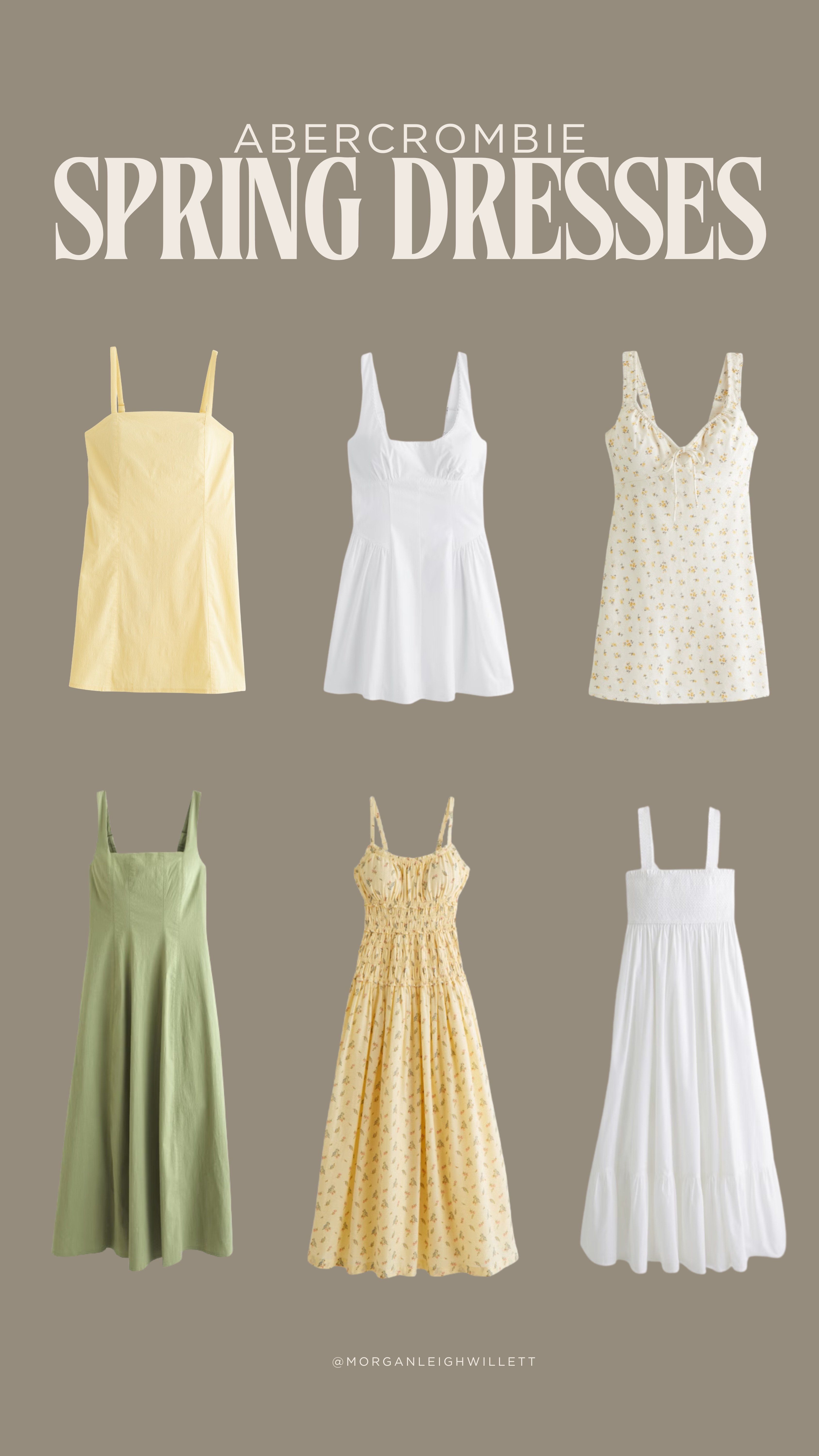 Abercrombie just gets it!

The most stunning spring dresses in butter yellow, green and white 🌼 

 #LTKootd #LTKSeasonal #LTKU