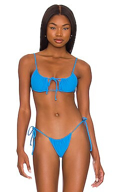 Camila Coelho Aline Top in Blue from Revolve.com | Revolve Clothing (Global)