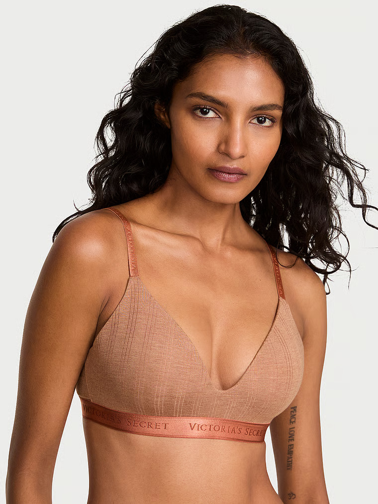 Buy Ultra-Fine Modal Lightly Lined Wireless Bra, Heather Rosewood - Order Bras online - Victoria'... | Victoria's Secret (US / CA )