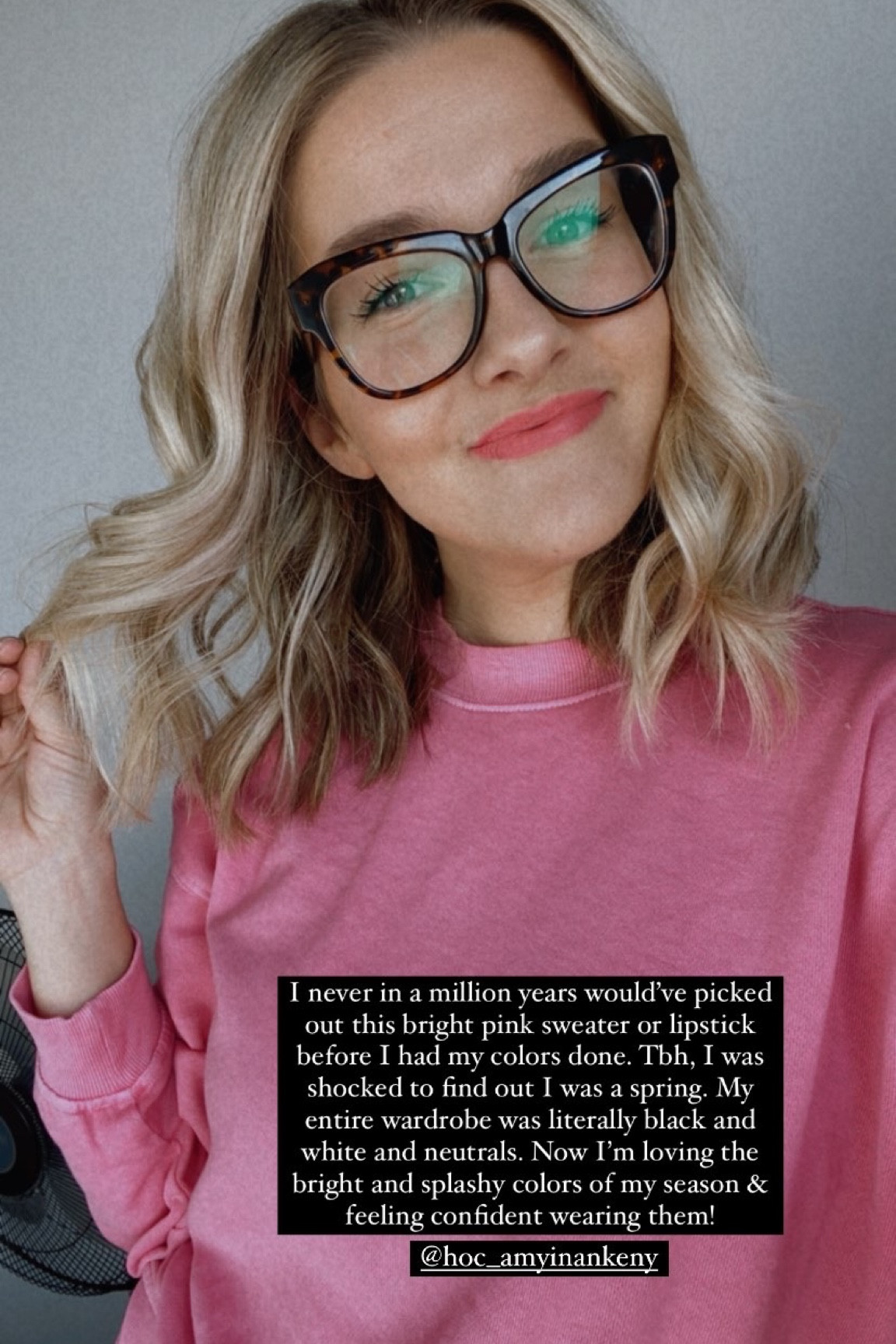 Spring pink sweater & my favorite glasses 🤍 This sweatshirt would also work for winters since it’s shocking pink! 💗

#LTKFind #LTKsalealert #LTKfamily