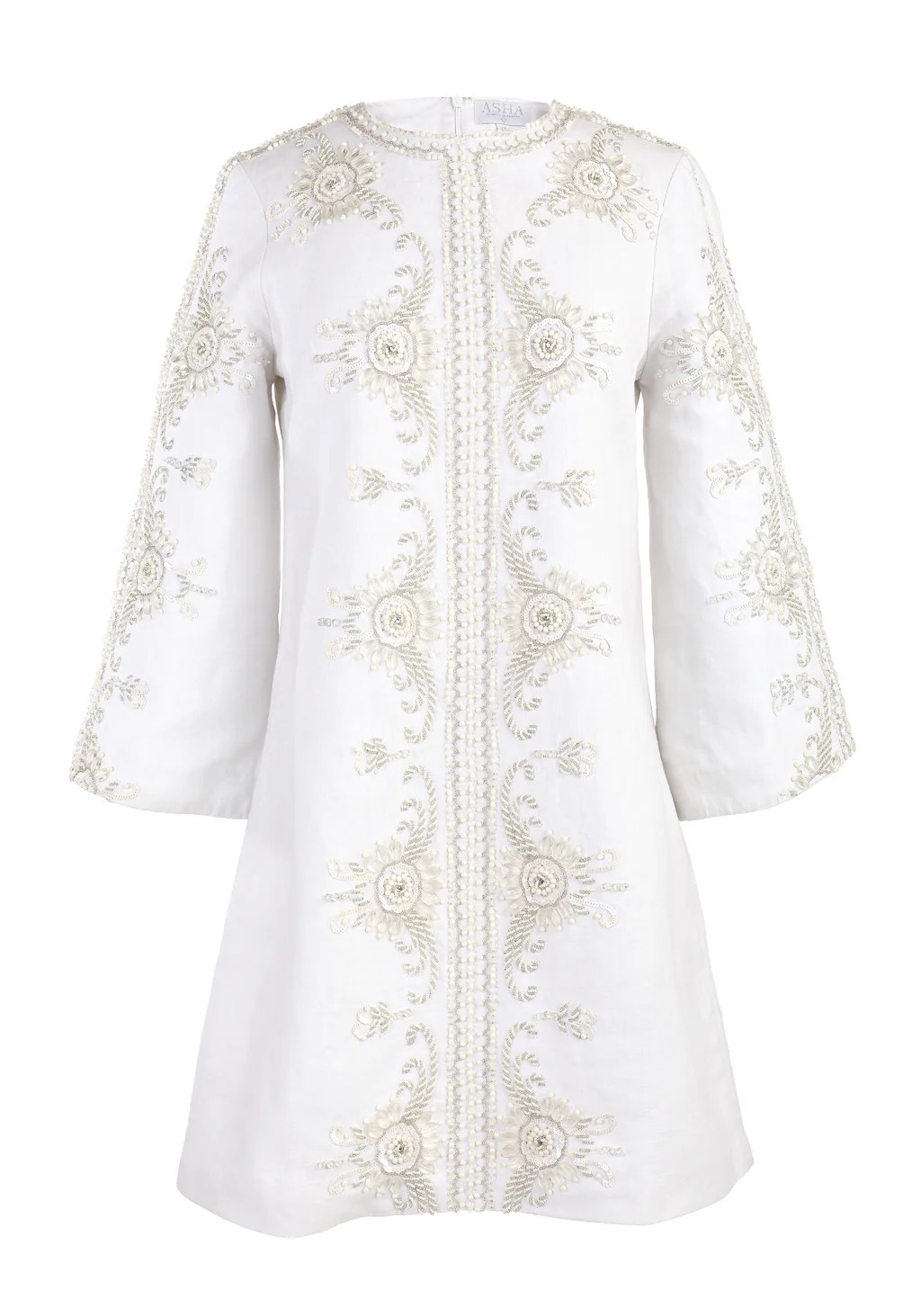 OTM Exclusive: Vreeland Mini Dress in White | Over The Moon