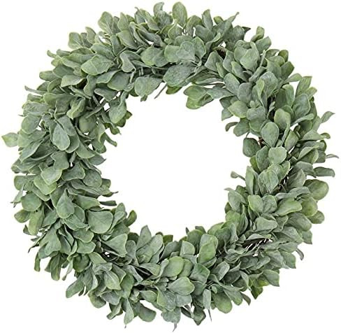 Simply Flora Artificial Wreath- Decorative Green Jasmin Leaves - 15 inches | Amazon (US)