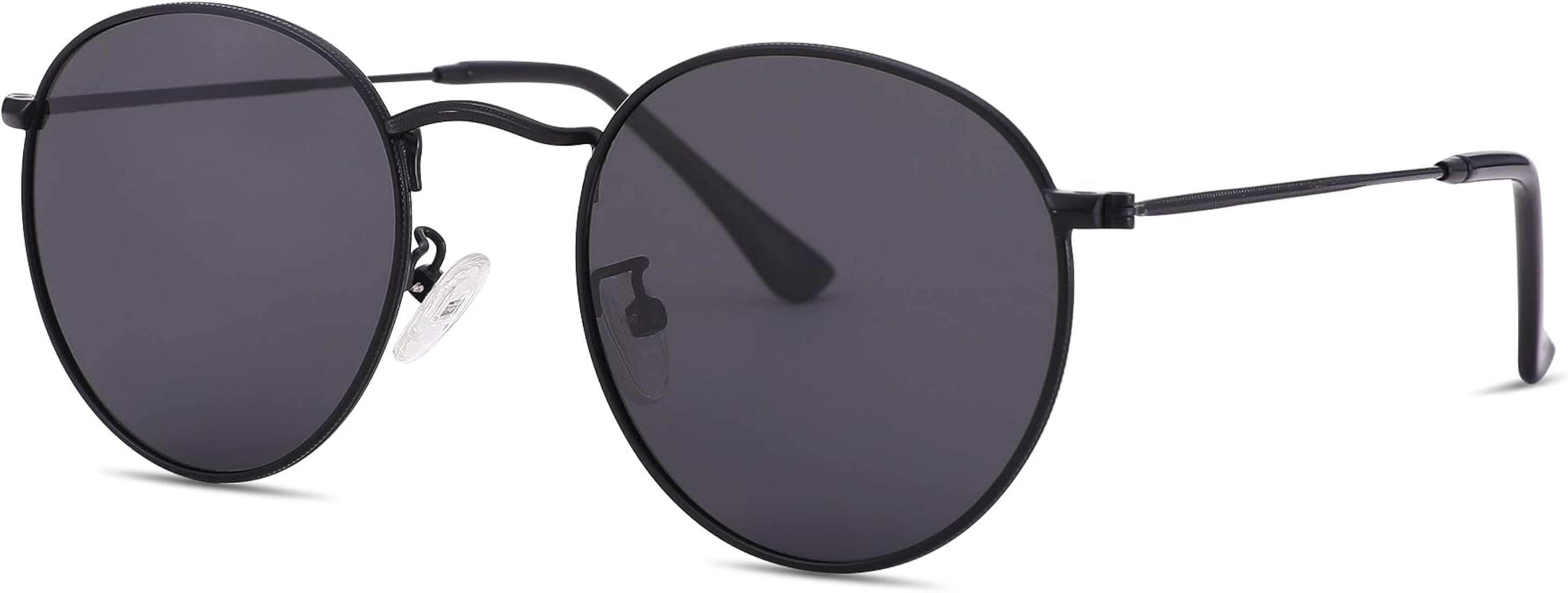 Pro Acme Small Round Metal Polarized Sunglasses for Women Retro Designer Style | Amazon (US)