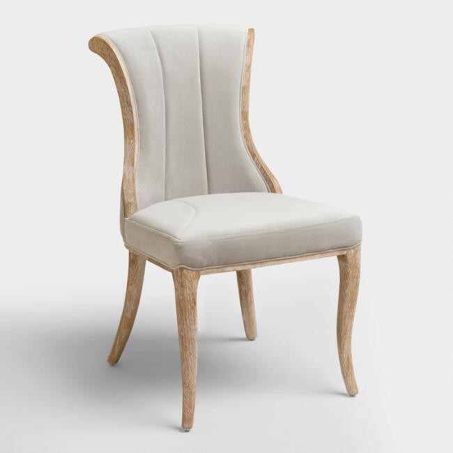 Dove Channel Back Dining Chairs Set of 2 | World Market