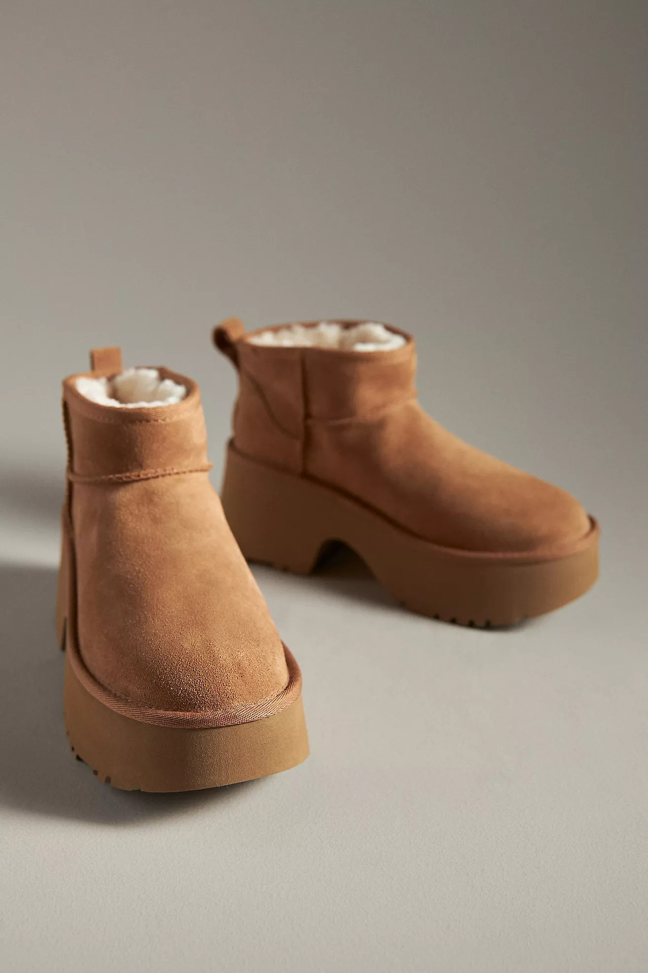 UGG® Classic Ultra Mini New Heights Boots | Anthropologie (US)