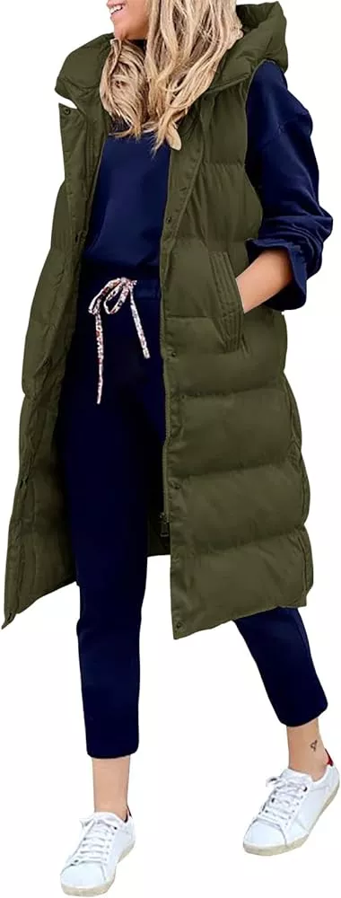 LEANI Womens Long Puffer Vest … curated on LTK