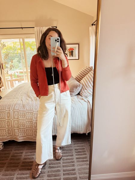 red white and black for date night — linked some similar pants to mine!

#LTKStyleTip #LTKFindsUnder100