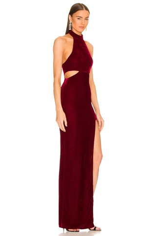 Michael Costello x REVOLVE Zoey Gown in Burgundy from Revolve.com | Revolve Clothing (Global)