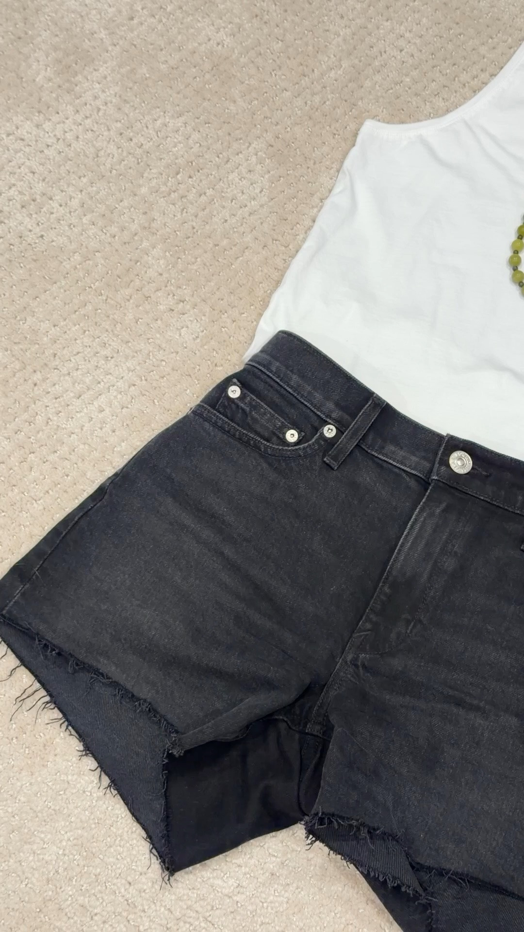 One of my favorite summer outfit formulas for dinner with friends: a simple tank, denim shorts, a great bag, and jewelry that makes the look feel elevated ✨

What I love most about this kind of outfit is how easily it goes from day to night. I’ll wear woven flats during the day, then swap into heels for dinner and it instantly changes the whole feel of the look.

Easy, effortless, and polished without trying too hard.

#LTKootd #LTKSeasonal #LTKPetite