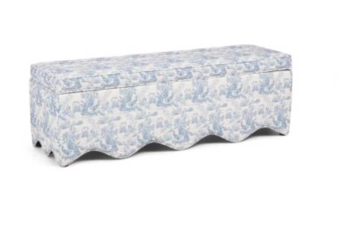 Scalloped Storage benches. Perfect for kids room to put decorative pillows and toys in at bedtime!

#LTKHome #LTKmomlife #LTKKids