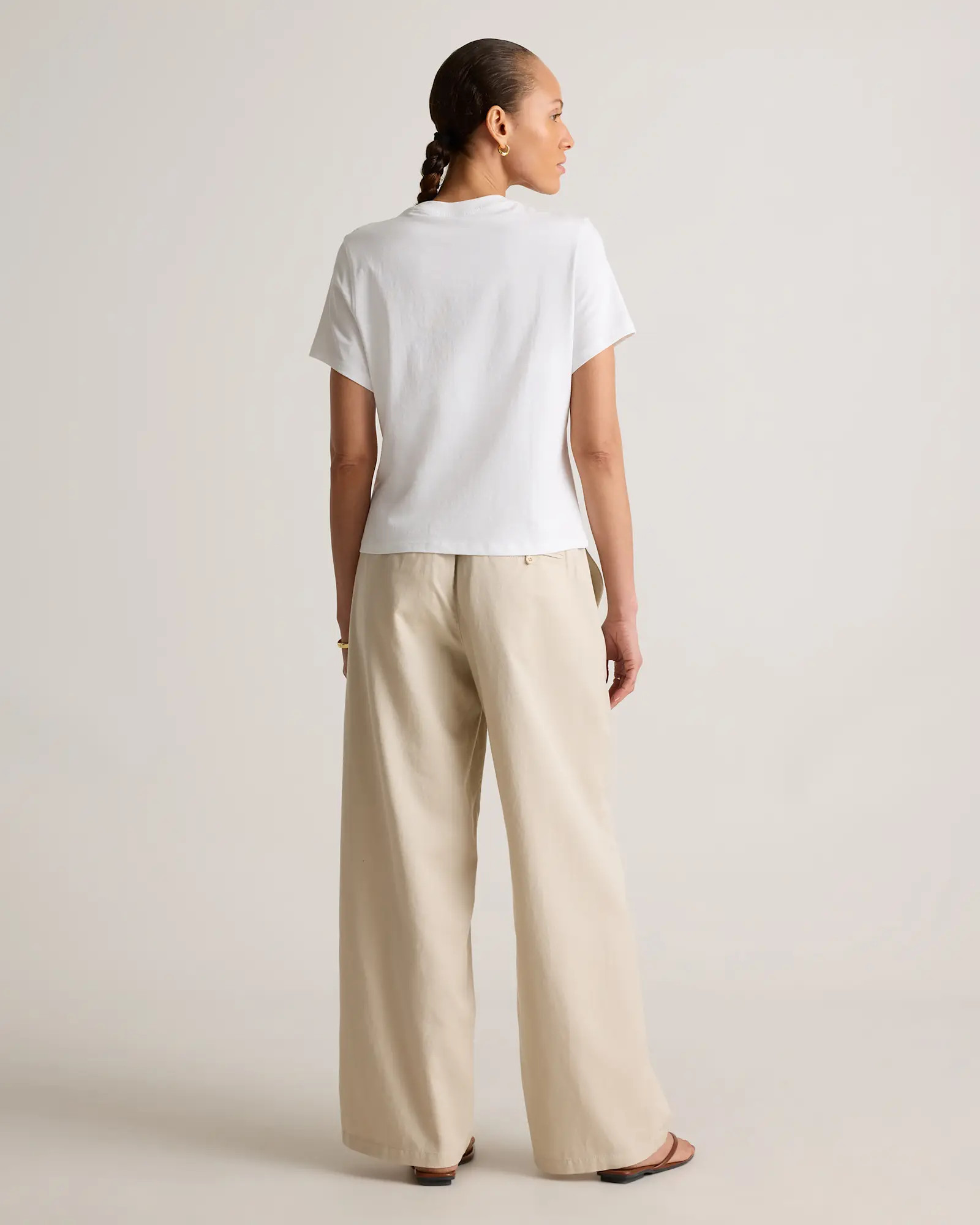 100% Organic Cotton Boxy Crewneck Tee | Quince