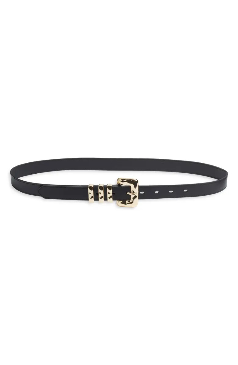 Molten Buckle Leather Belt | Nordstrom