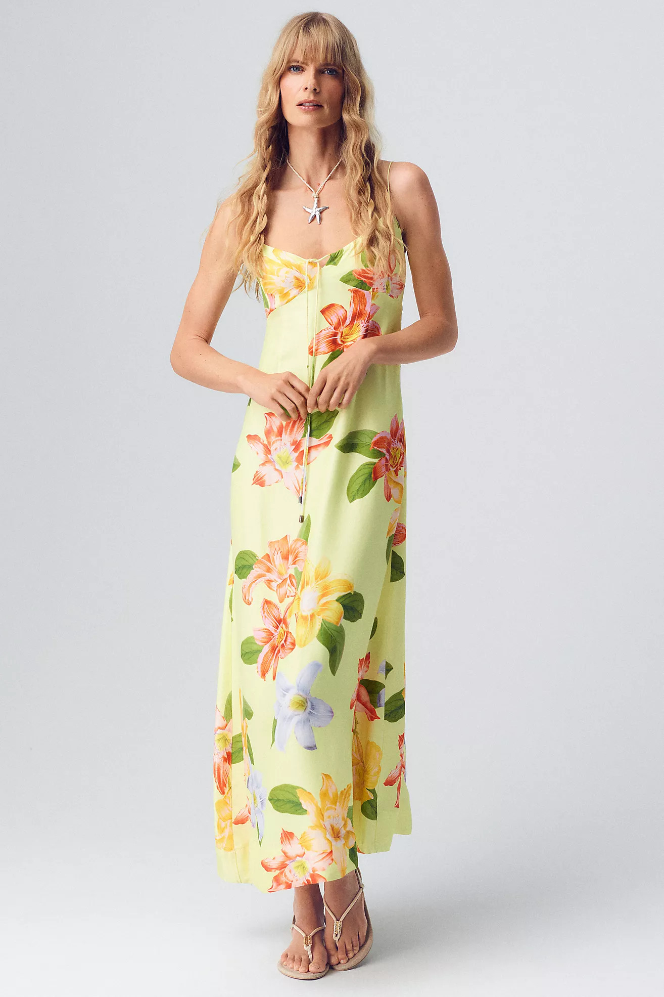 Maeve Printed Slip Dress | Anthropologie (US)