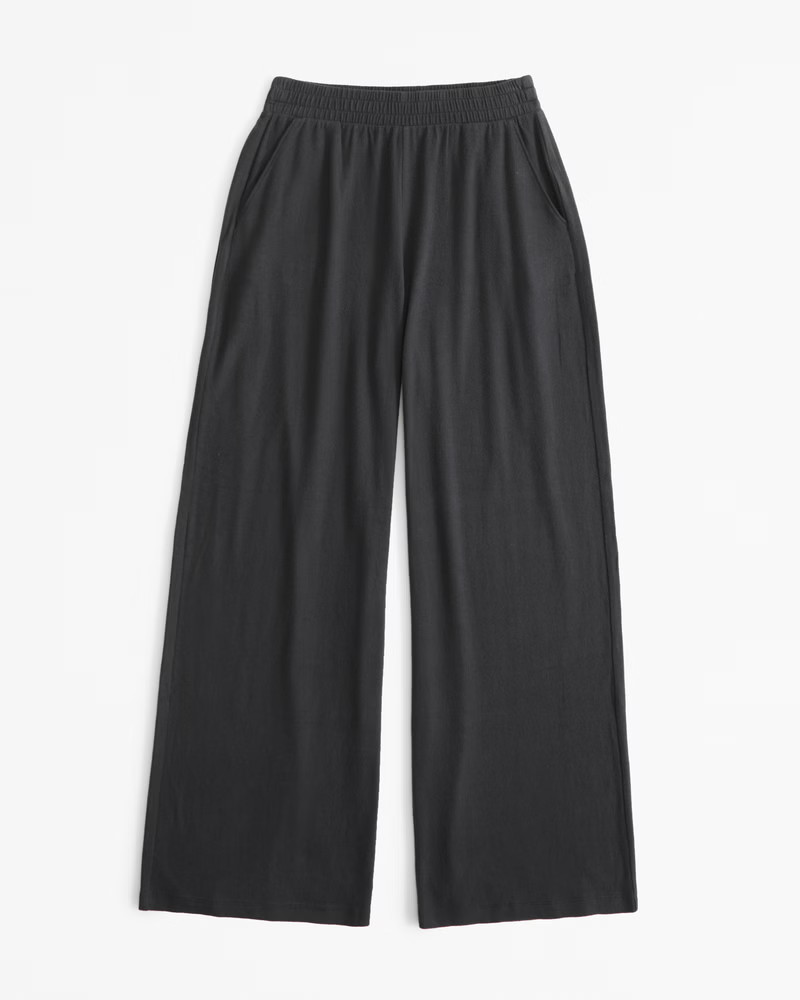 Lounge Brushed Wide Leg Pant | Abercrombie & Fitch (US)
