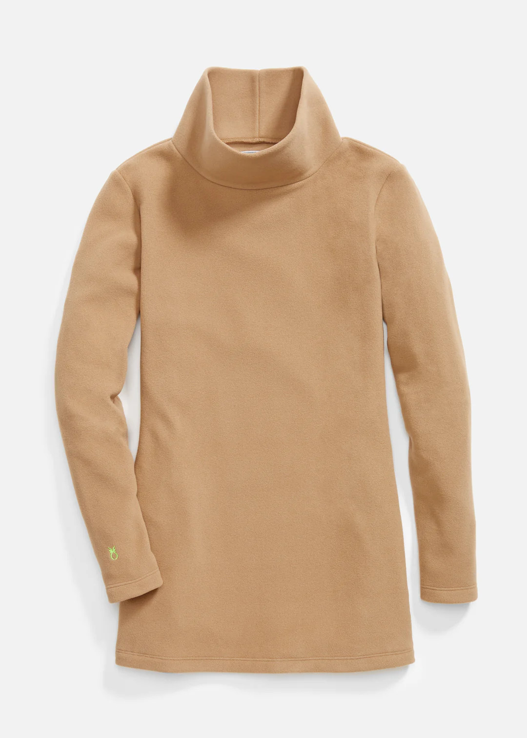 Cobble Hill Turtleneck in Vello Fleece (Camel) | Dudley Stephens